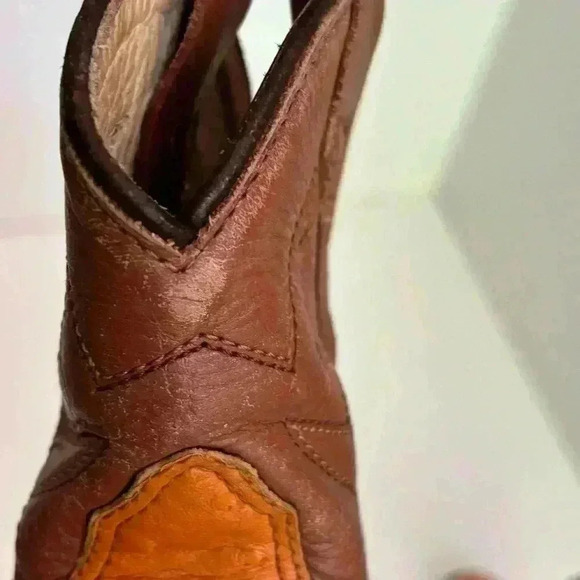 Dan Post ostrich leather  toddler unisex boots sz 4.5 - Picture 10 of 12